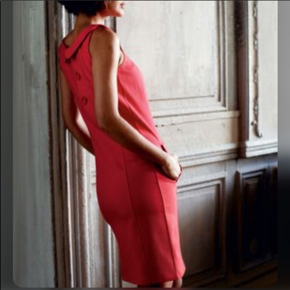 Boden Red Roma Dress Size 12L New